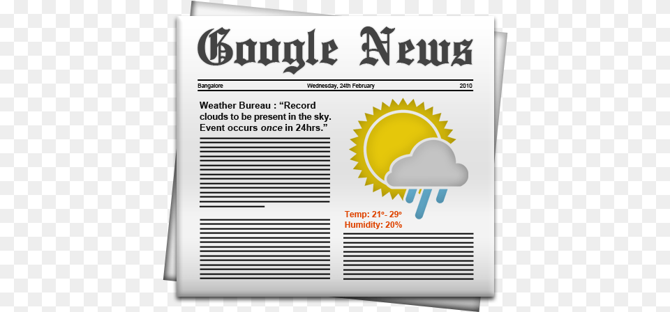 News Weather Icon Naples Daily News, Advertisement, Poster, Text, Page Free Png
