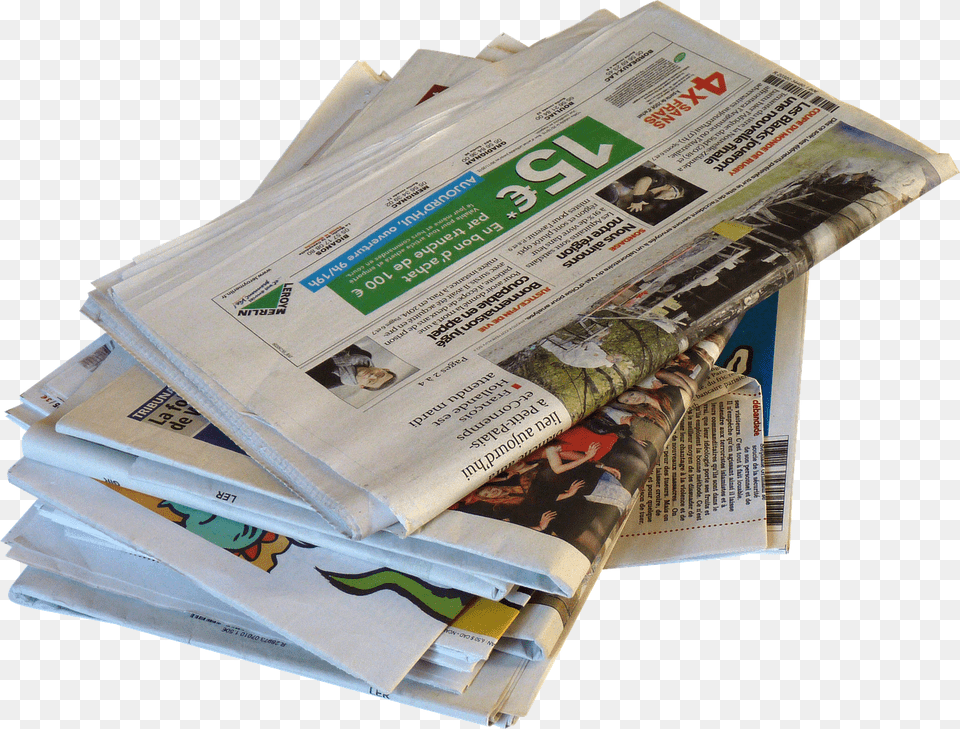 Newspaper And Magazine Stack, Text, Book, Publication, Adult Free Png