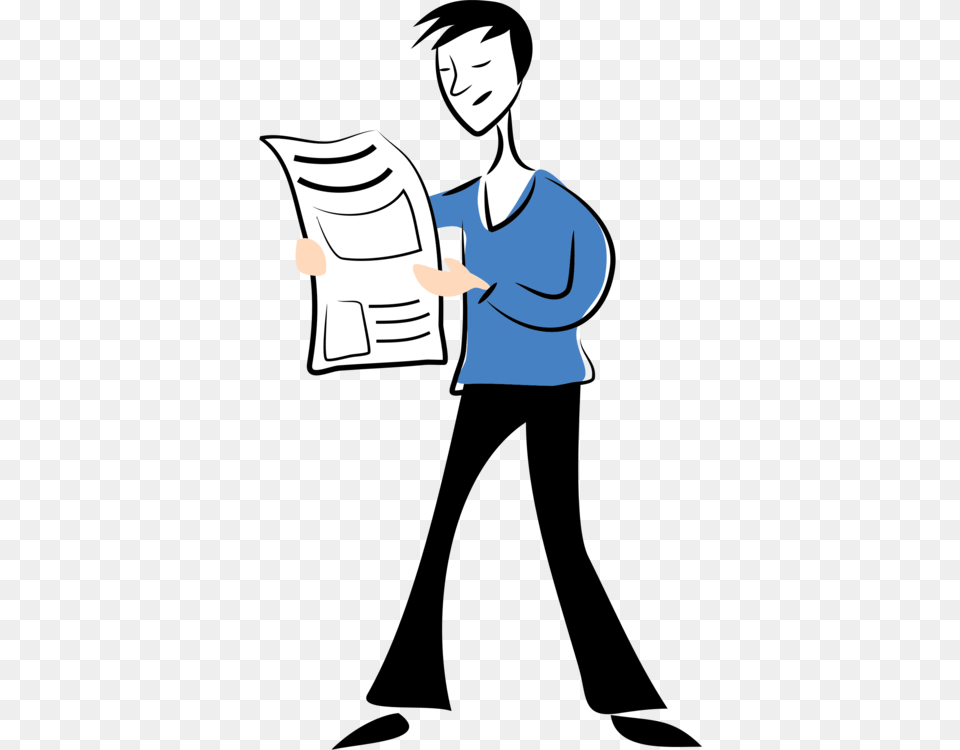 Newspaper Can Stock Photo Drawing, Reading, Person, Adult, Man Free Transparent Png