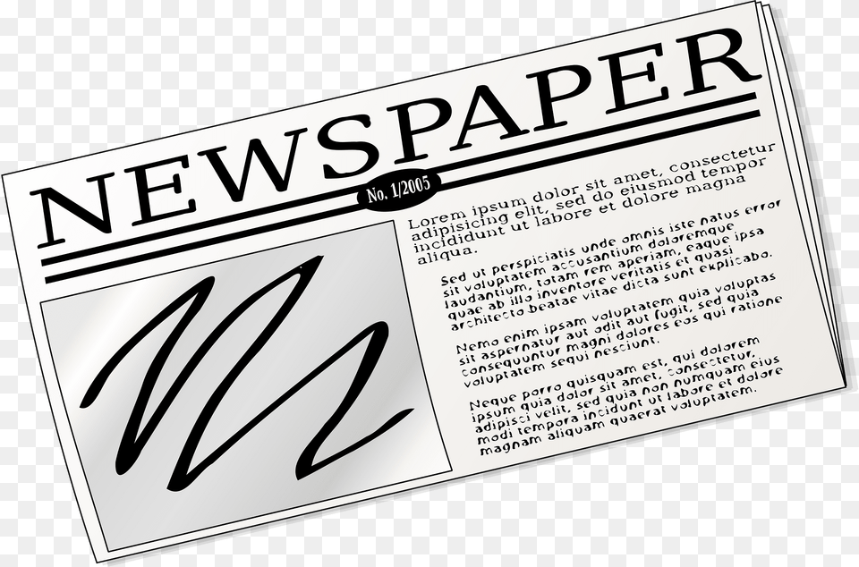 Newspaper Clipart, Text, Business Card, Paper Free Png Download