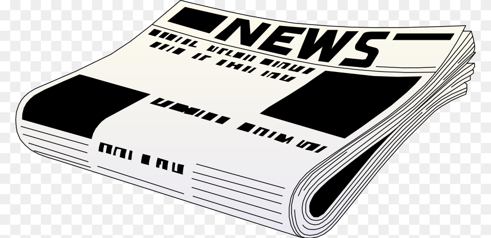 Newspaper Clipart Newspaper Black And White, Text Free Transparent Png