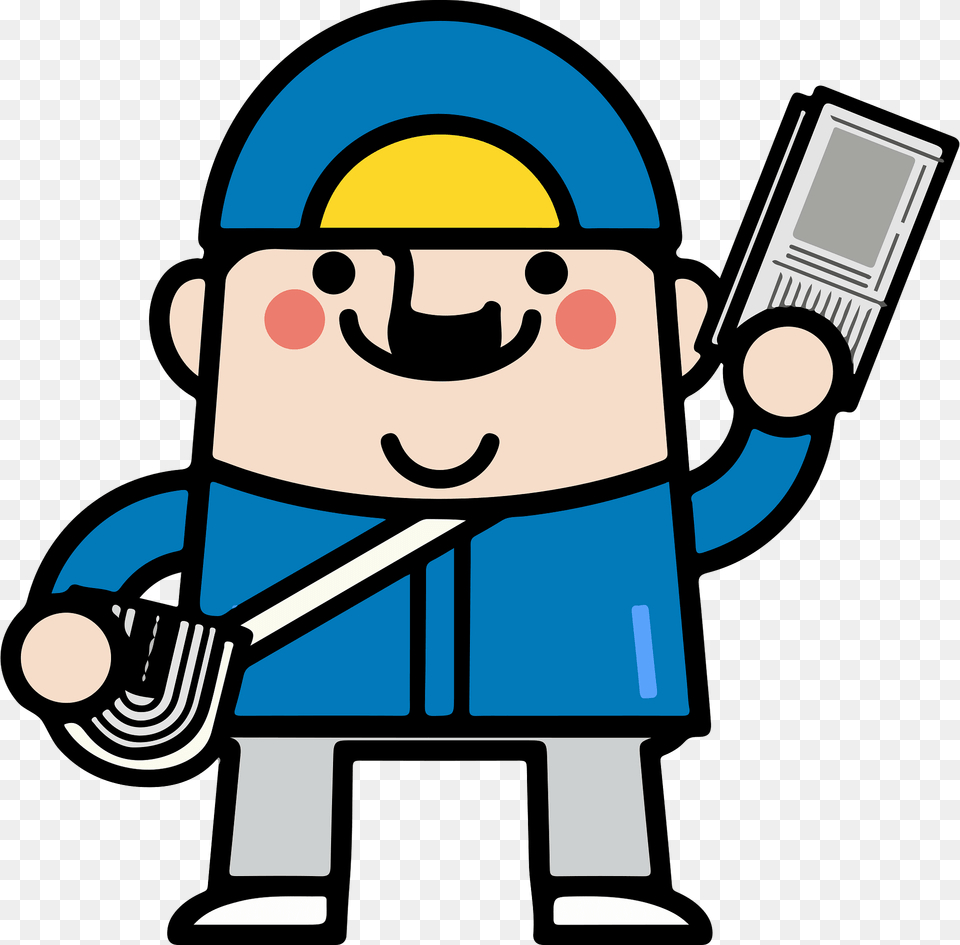 Newspaper Delivery Man Clipart, Clothing, Coat, Bulldozer, Machine Png Image