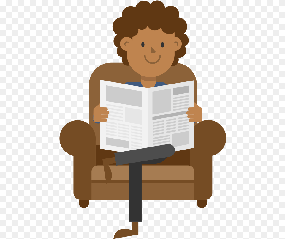 Newspaper Reading Vector Read Newspaper, Person, Publication, Book, Face Png Image