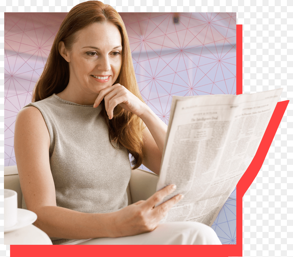 Newspaper Rop Ads Valassis Girl, Person, Reading, Adult, Female Png Image