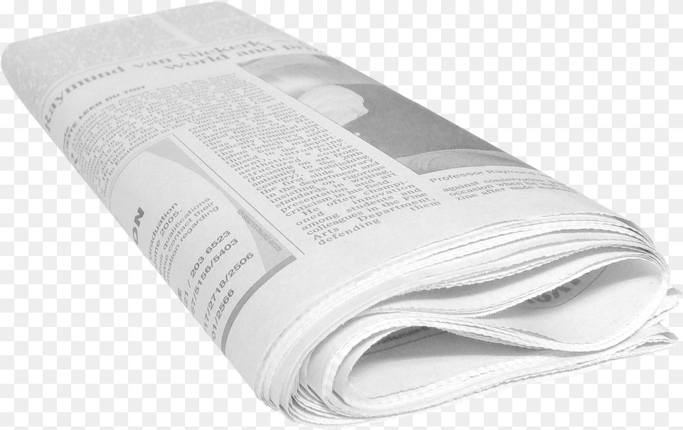 Newspaper Images Folded Newspaper On Table, Book, Publication, Text Free Transparent Png