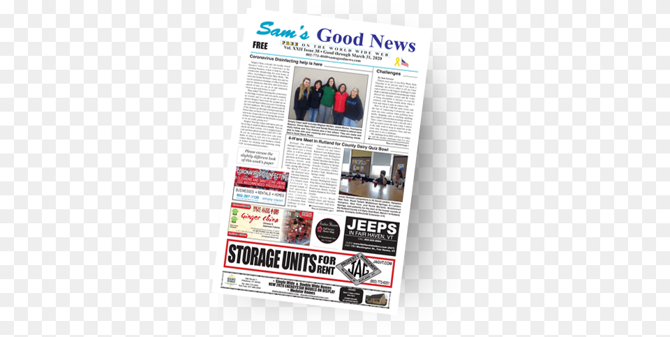 Newspaper Weekly Shopping Guide Good Through March 10 Tabloid, Text, Person Png Image