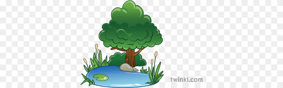 Newsroom Emoji Environment Pond Tree Wildlife Ks2 Environment Emoji, Green, Potted Plant, Plant, Vegetation Free Png Download