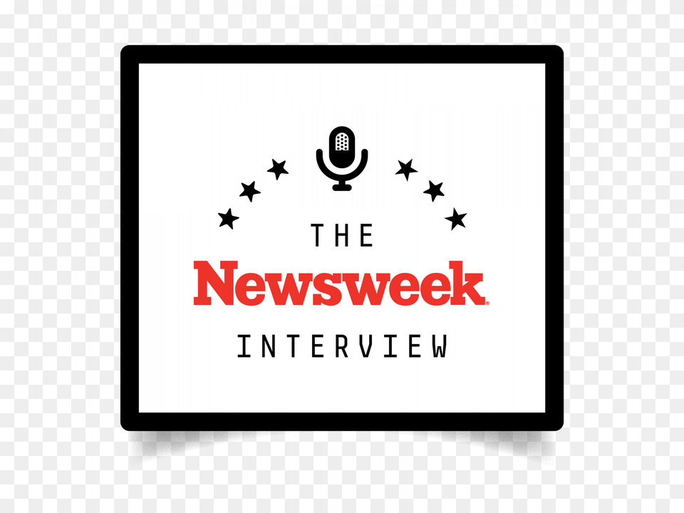Newsweek Interview Badge Circle, Logo, Symbol, Text, Person Free Transparent Png