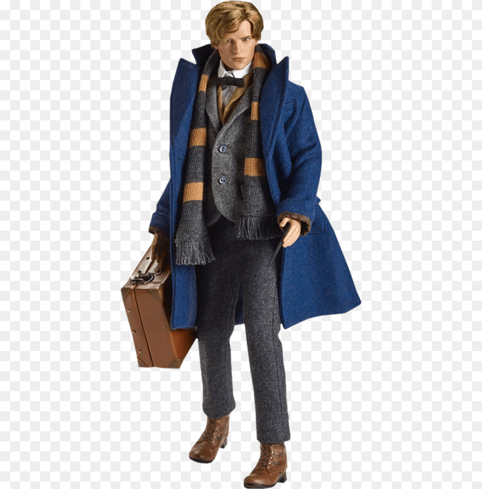 Newt Scamander Tonner Doll, Clothing, Coat, Fashion, Overcoat Png