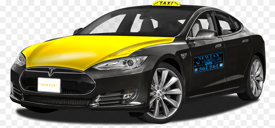Newtax Taxi Tesla Tesla 2015, Car, Transportation, Vehicle, Machine Free Png