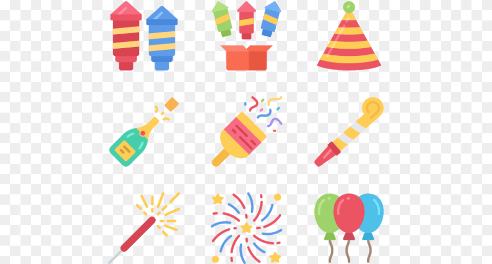 Newyear Icon, Balloon, Person, Dynamite, Weapon Free Transparent Png