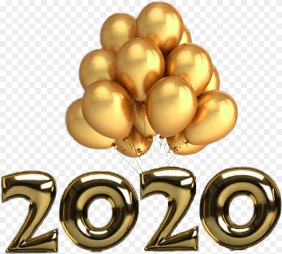 Newyear New2020 2020 Newyears Happynewyear Happynewyear New Year, Balloon, Number, Symbol, Text Free Png Download