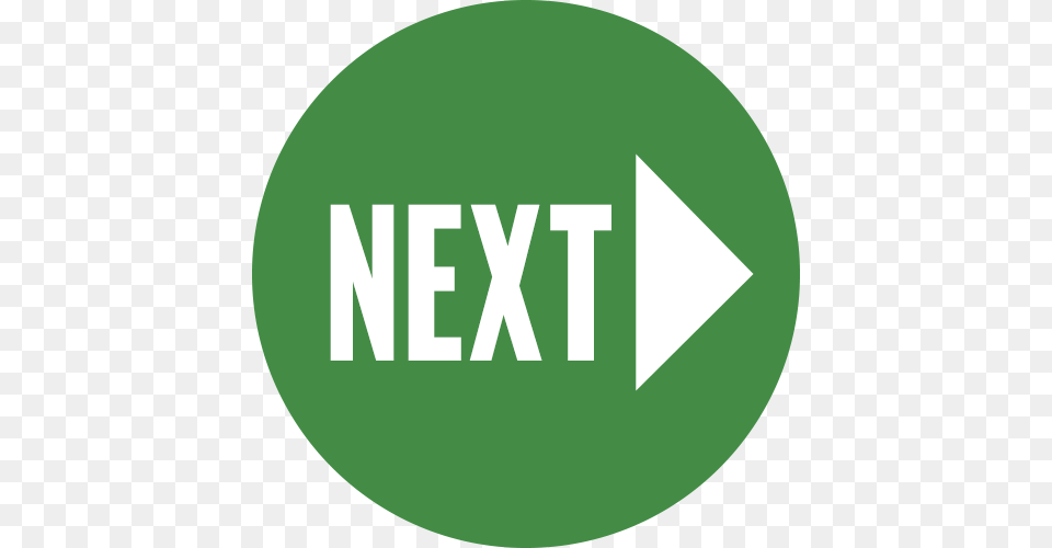 Next Button Transparent Next Button, Logo, Disk, Green Png Image