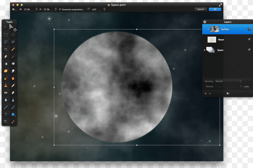 Next Choose The Generator Group In The Effects Browser Circle, Astronomy, Moon, Nature, Night Free Transparent Png