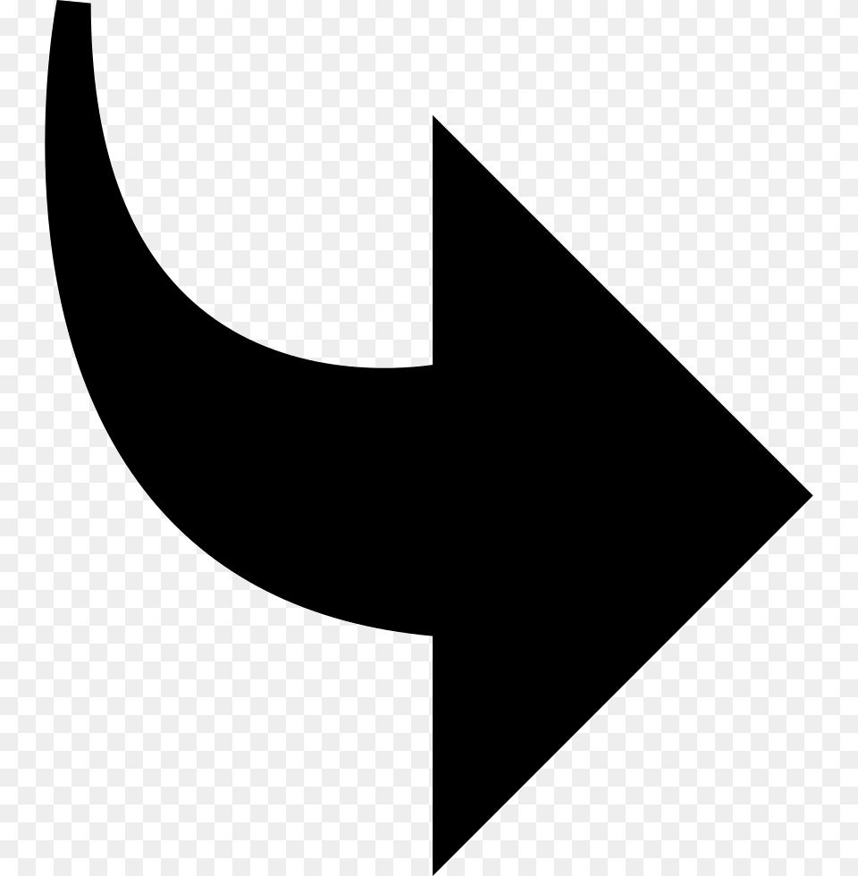 Next Curved Arrow Svg Icon Free Download Pfeil Nach Rechts Unten, Symbol Png