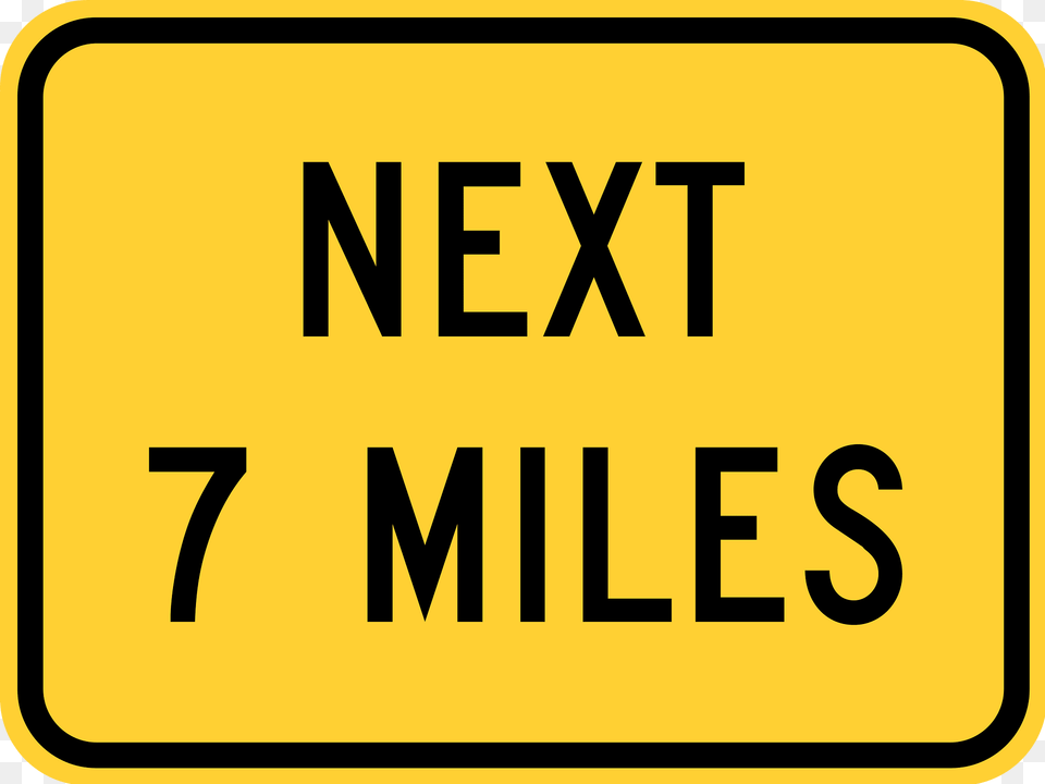 Next Distance Miles Plaque Clipart, Sign, Symbol, Road Sign, Text Free Transparent Png