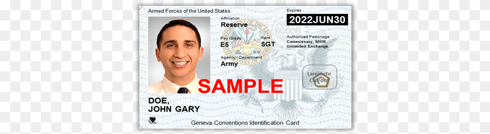 Next Generation Uniformed Services Id Card New Retiree Id Card, Text, Document, Adult, Id Cards Free Png Download
