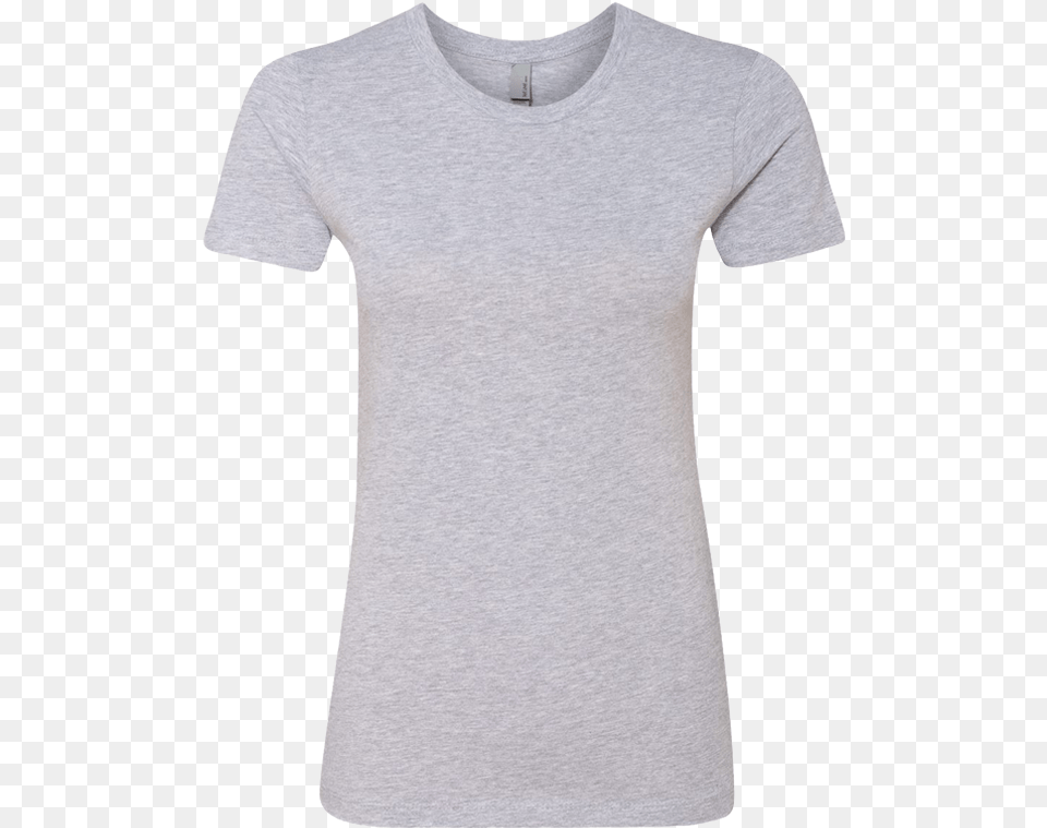 Next Level Heather Grey Ladies, Clothing, T-shirt, Shirt Free Transparent Png