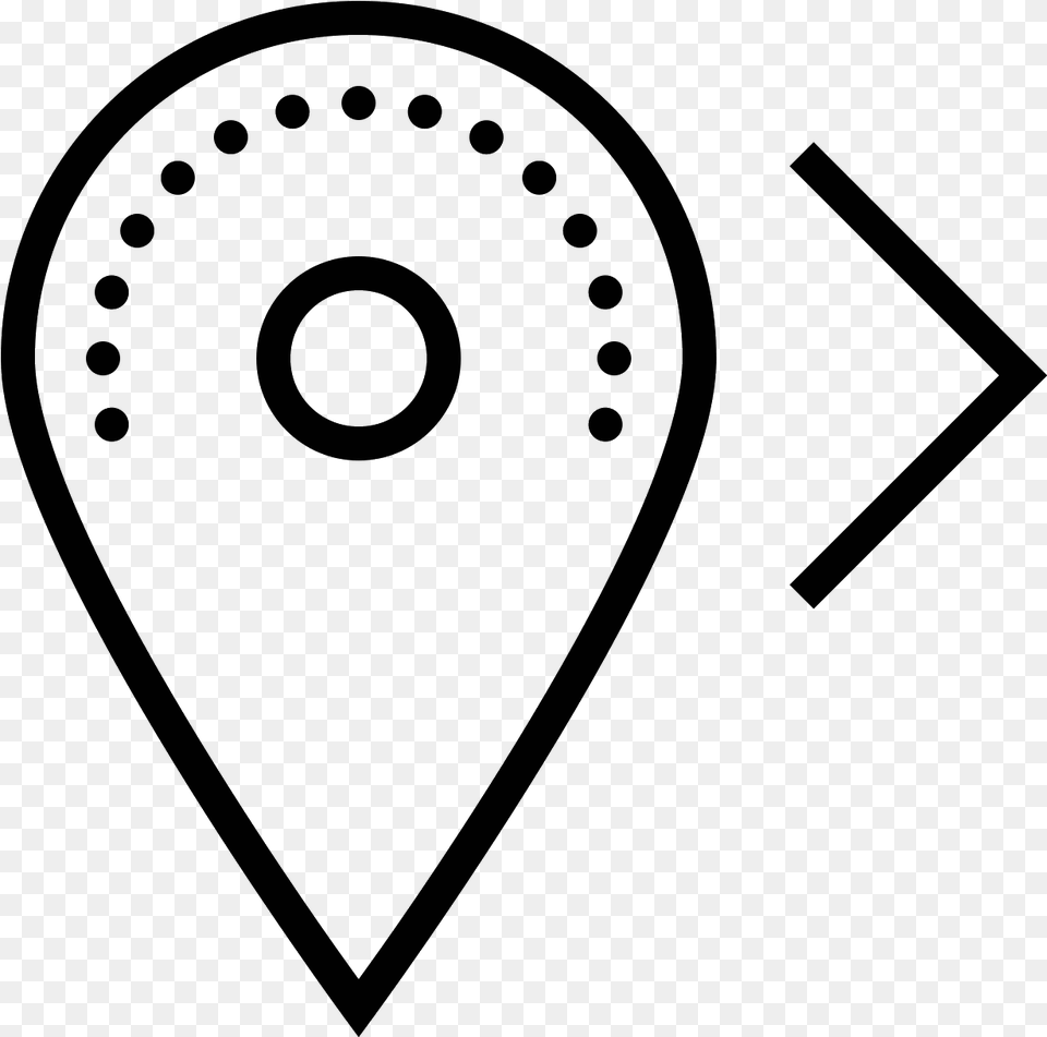 Next Location Icon, Gray Png