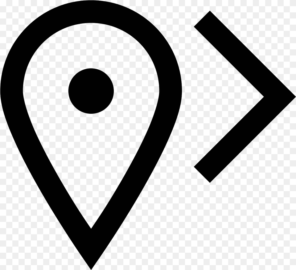 Next Location Icon Circle, Gray Free Png