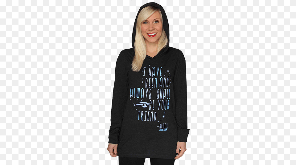 Next Up Is The Spock Quote Lounge Hoodie Which Pays Ropa De Mujer Geek, Clothing, Knitwear, Sweater, Sweatshirt Free Transparent Png