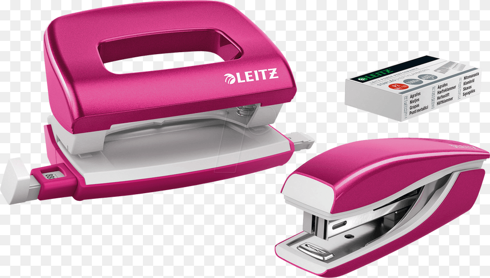 Nexxt Wow Mini Stapler And Hole Punch Set Pink Leitz Zmba Seti Letz Free Png