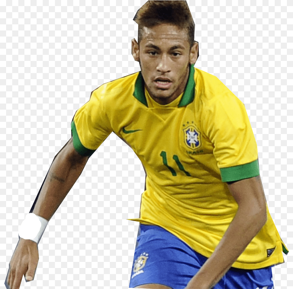 Neymar Brasileira, Clothing, Shirt, Adult, Male Free Png