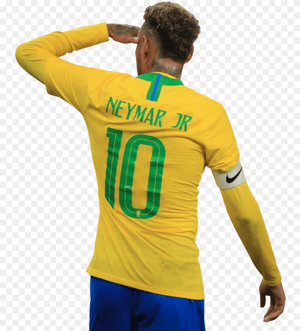 Neymar Football Render Brazil Neymar, T-shirt, Clothing, Shirt, Sleeve Png