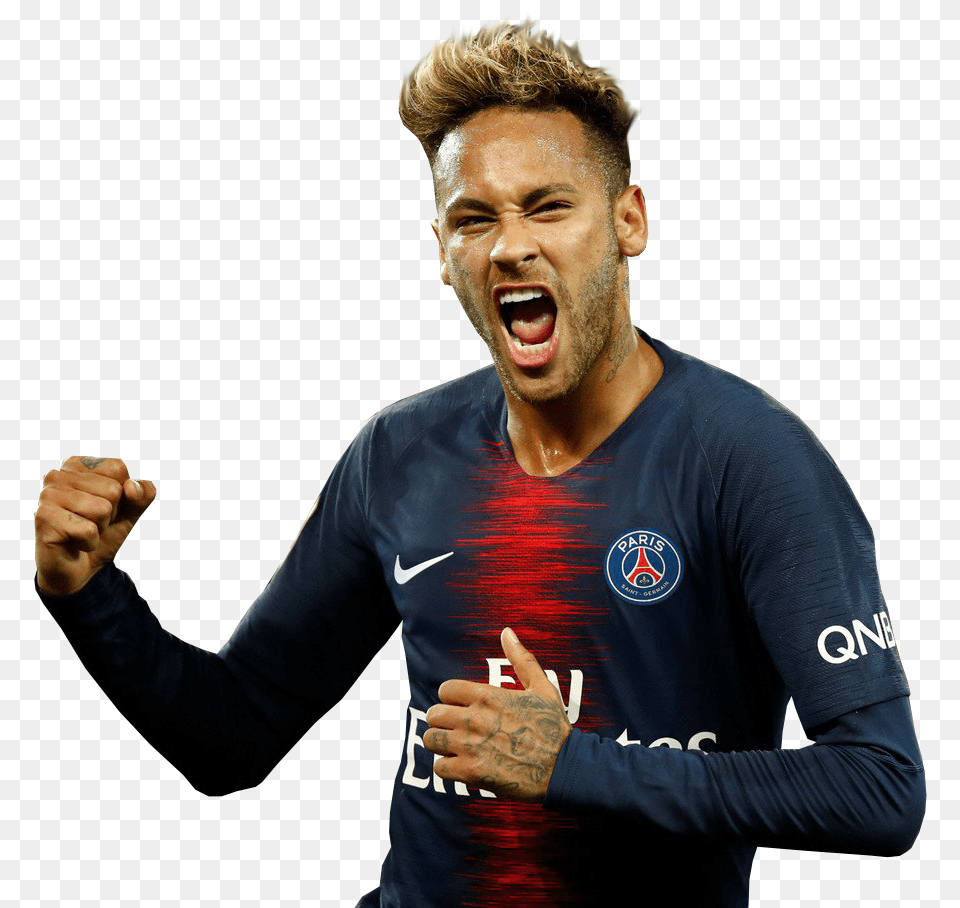 Neymar Jr Psg, Head, Person, Face, Man Free Png Download