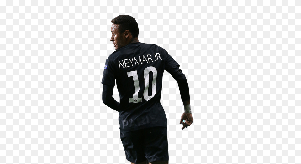 Neymar Jr Psg Transparent Cartoon Jingfm Football Player, Adult, Shirt, Person, Man Png