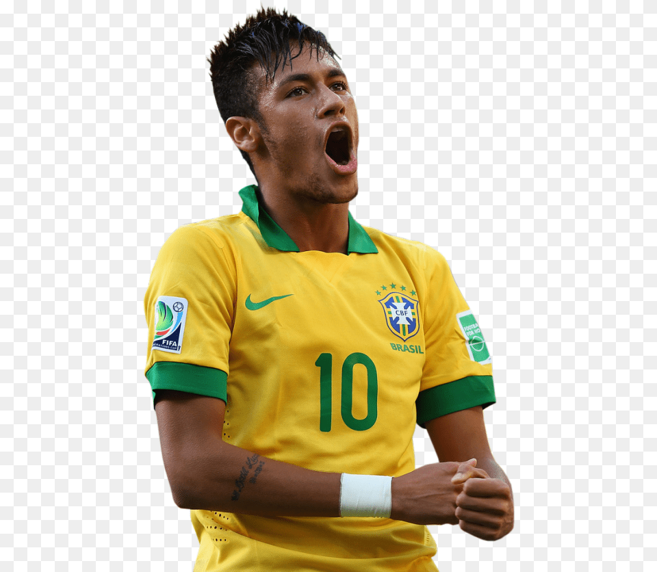 Neymar Jr Warrior Brazil 10 Neymar Jr Brazil, Person, Face, Head, Adult Free Png