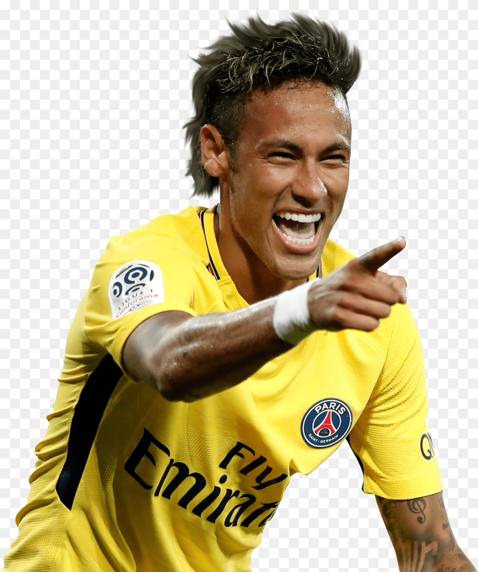 Neymar M, Shirt, Clothing, Face, Happy Free Transparent Png