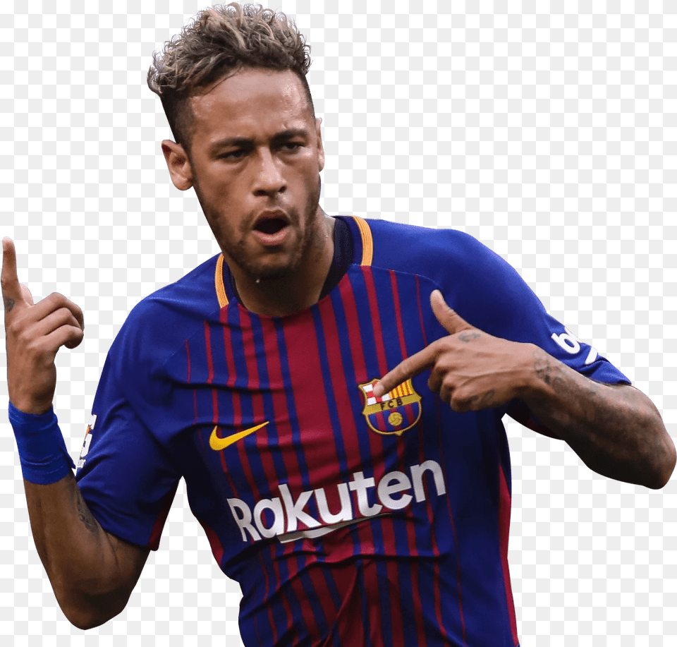 Neymar Neymar Football Render Footyrenders Neymar Fifa Shirt, Person, Hand, Finger Free Png Download