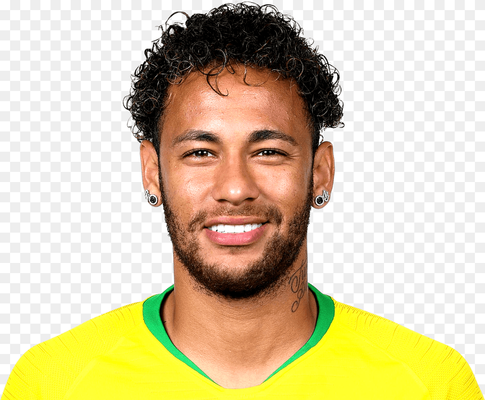 Neymar Paris Saint Germain Stats News Profile Neymar Portrait, Smile, Person, Neck, Head Free Png