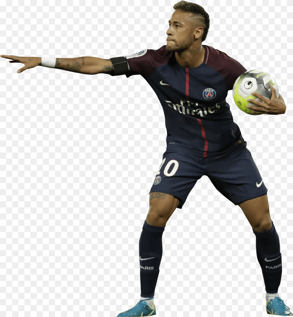 Neymar Psg 2017 With Ball Neymar, Sport, Sphere, Soccer Ball, Soccer Free Png Download