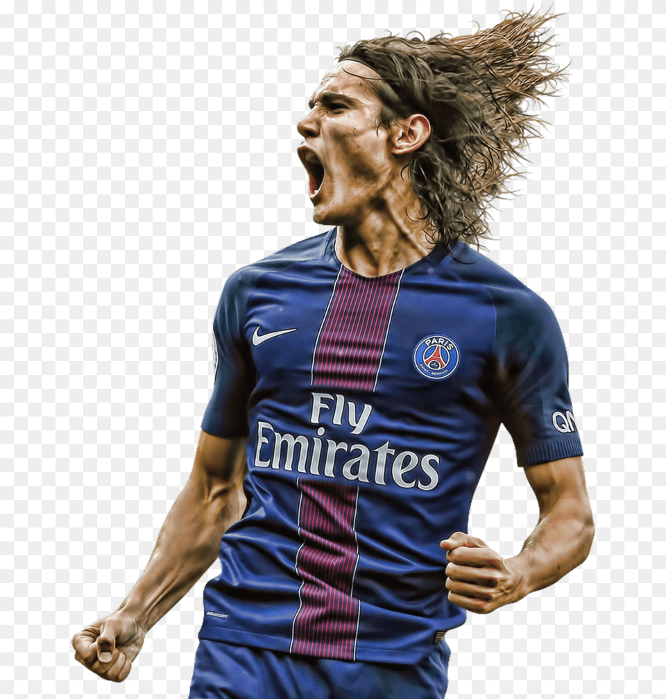 Neymar Psg Cavani, Adult, Shouting, Shirt, Person Free Png