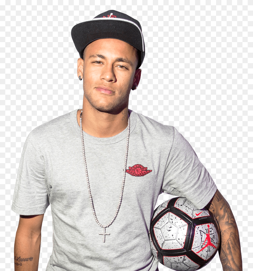 Neymar Transparent Neymar, Football, Hat, Soccer, Sport Free Png