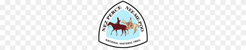 Nez Perce Nee Me Poo National Historic Trail Logo, People, Person, Animal, Mammal Free Transparent Png