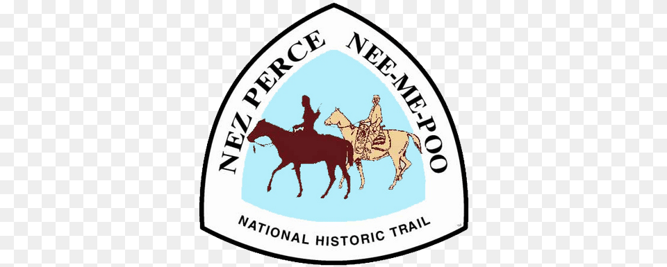 Nez Perce Trail Npnht Twitter Nez Perce National Historic Trail Logo, People, Person, Animal, Mammal Png Image