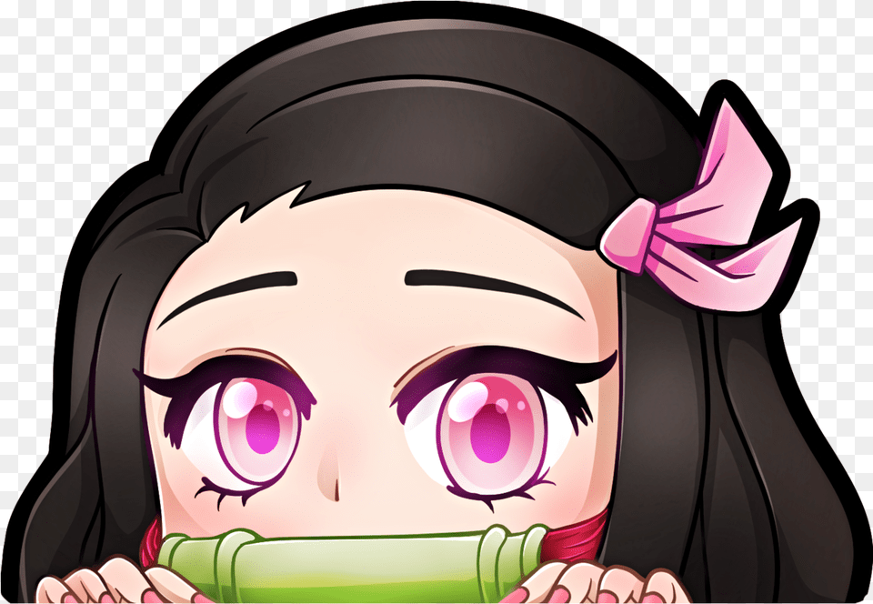 Nezuko Sticker Isekai Quartet Sticker, Book, Comics, Publication, Baby Free Png