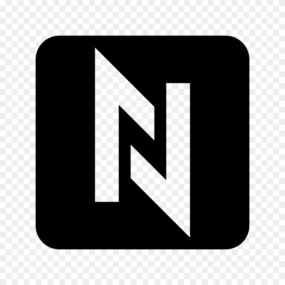 Nfc N Icon, Gray Free Transparent Png