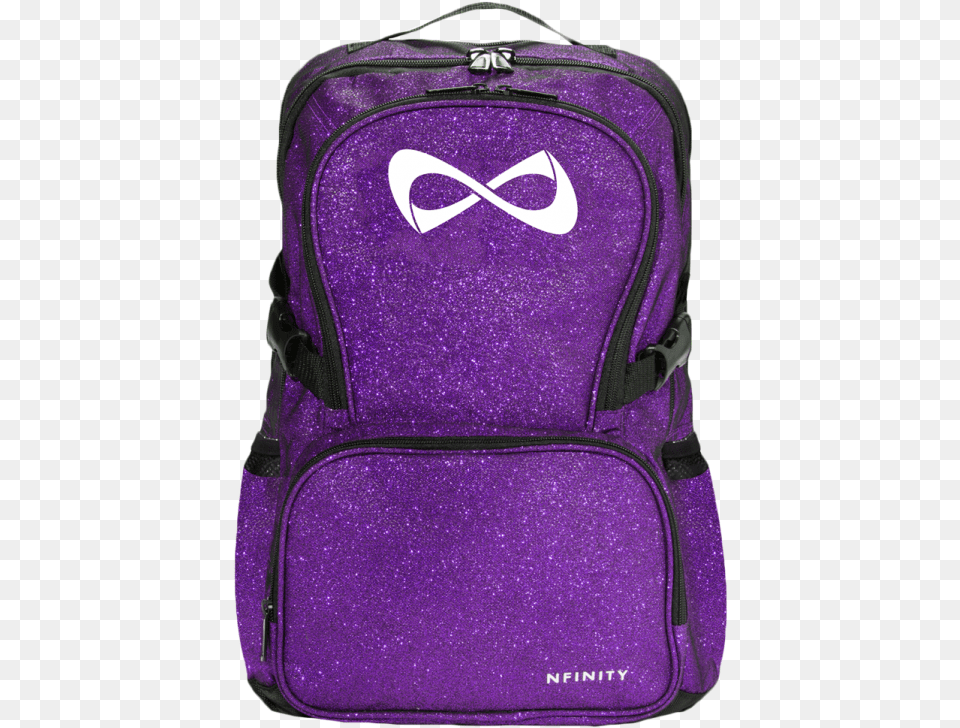 Nfinity Purple Sparkle Backpack, Bag Png