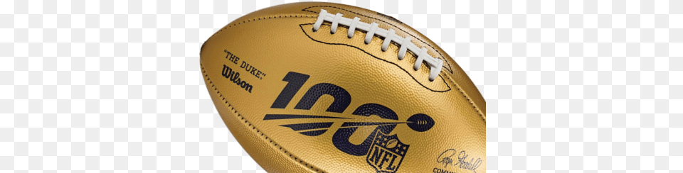 Nfl 100 Wilson Nfl 100 Gold Football, Ball, Rugby, Rugby Ball, Sport Free Png