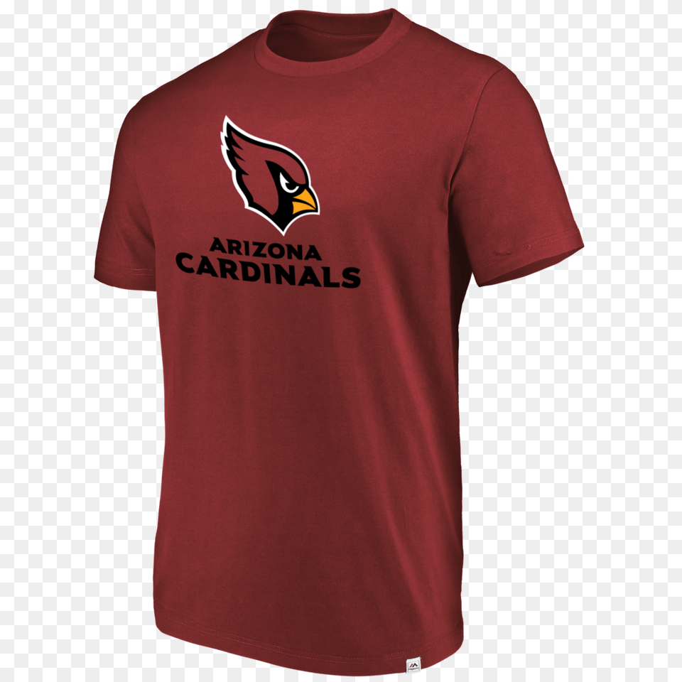 Nfl Arizona Cardinals Fanatics Flex Logo Tee, Clothing, Maroon, Shirt, T-shirt Png