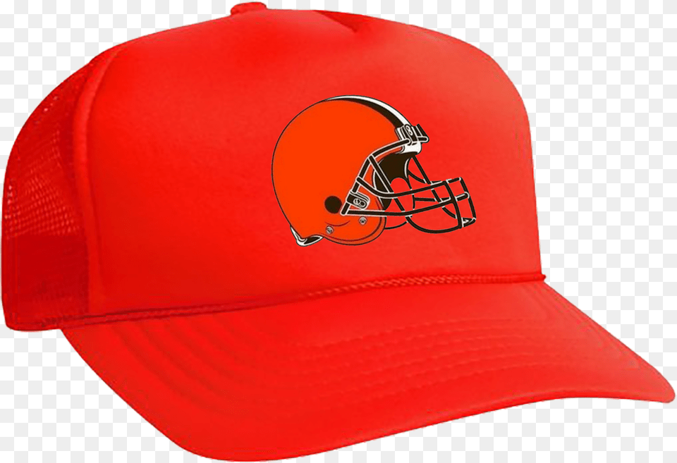 Nfl Browns Logo Orange Printed Hat Nfl Logo Hat Cleveland Browns, Baseball Cap, Cap, Clothing, Hardhat Png Image