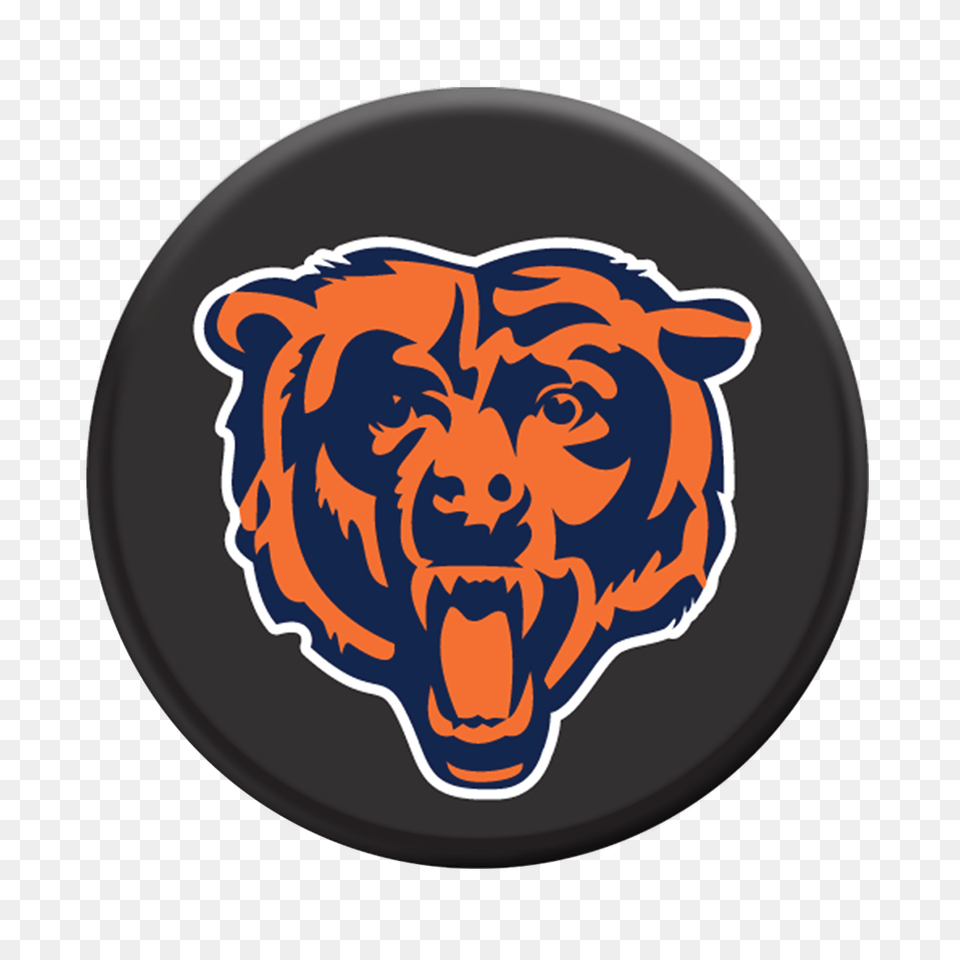Nfl Chicago Bears Logo Popsockets Grip, Sticker, Badge, Symbol, Animal Free Transparent Png