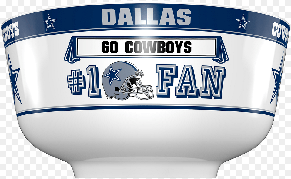 Nfl Dallas Cowboys Blue And White Porcelain, Bowl, Helmet, Cup, Soup Bowl Free Png