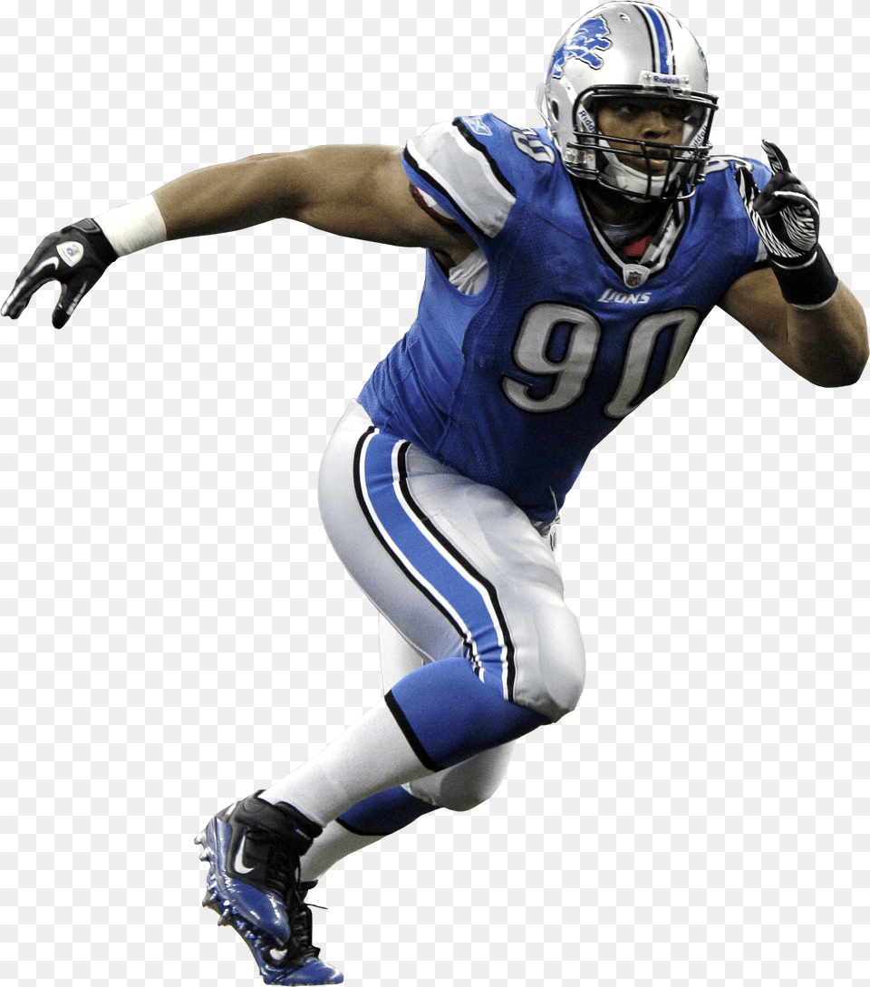Nfl Football Download Ndamukong Suh Lions, American Football, Playing American Football, Person, Helmet Png Image
