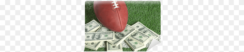 Nfl Football On Field With A Pile Of Money Wall Mural Sports Betting American Football, American Football, American Football (ball), Ball, Sport Png