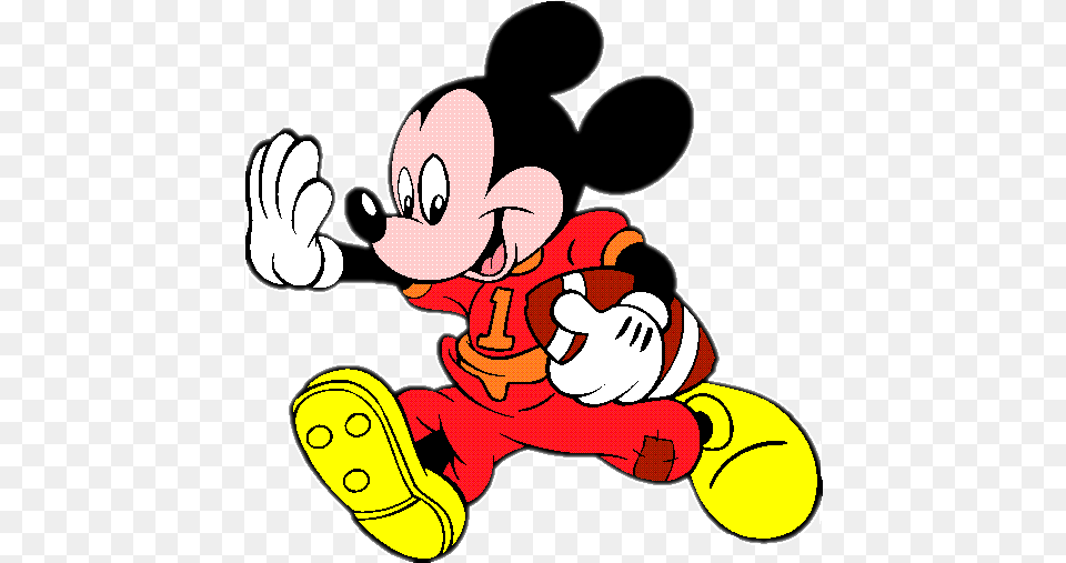Nfl Football Player Clip Art Free Mickey Mouse Vector, Baby, Person Png Image
